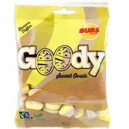 Bubs Sweet Ovals Banana Toffee 5.5oz Bag