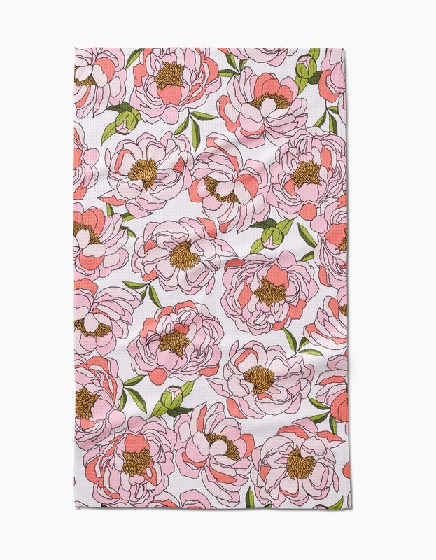 Peony Paradise Tea Towel | Geometry