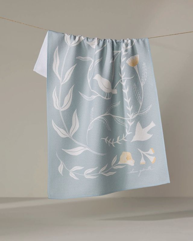 Birdsong Post Tea Towel | Geometry