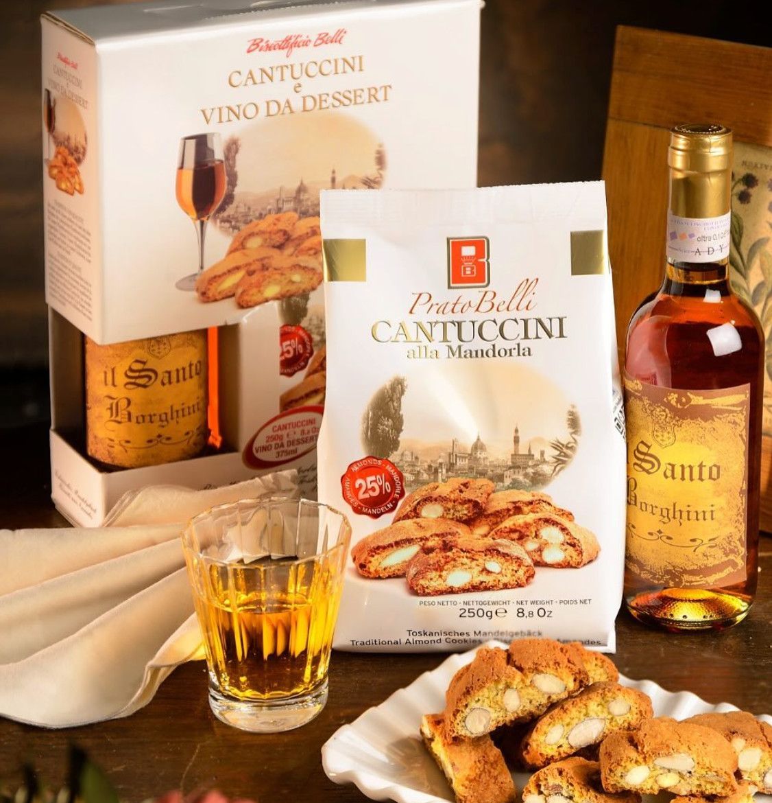 Belli Cantuccini (mini biscotti) w/ Almonds PGI 250g | Belli