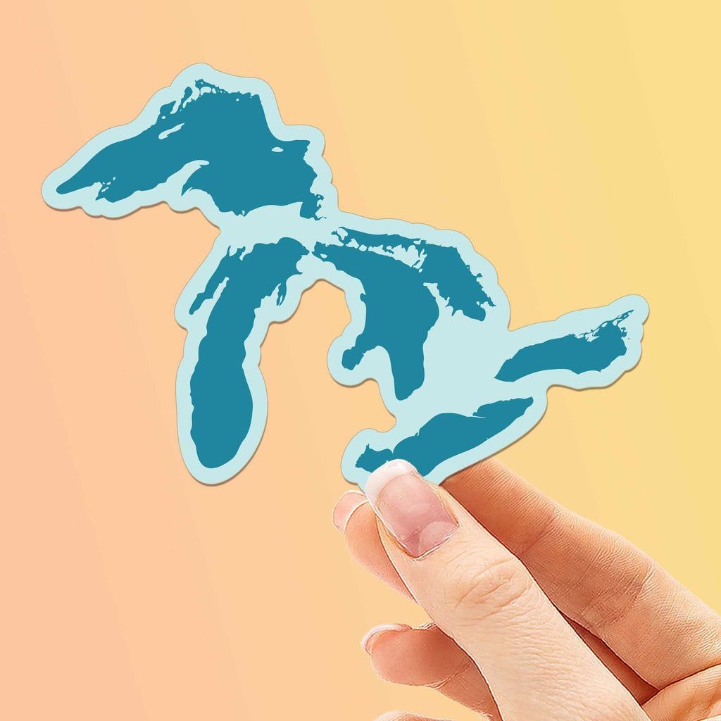 Great Lakes Map Sticker | Sentinel Supply