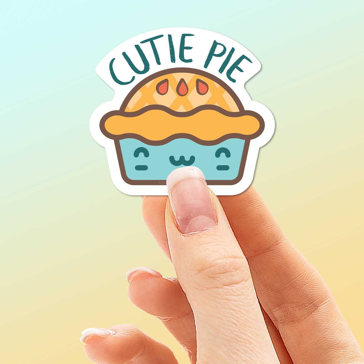 Mini Cutie Pie Sticker for Hydroflask - Funny Food Decal | Sentinel Supply
