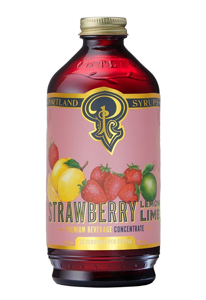 Strawberry Lemon Lime Syrup 3.4oz | Portland Syrups