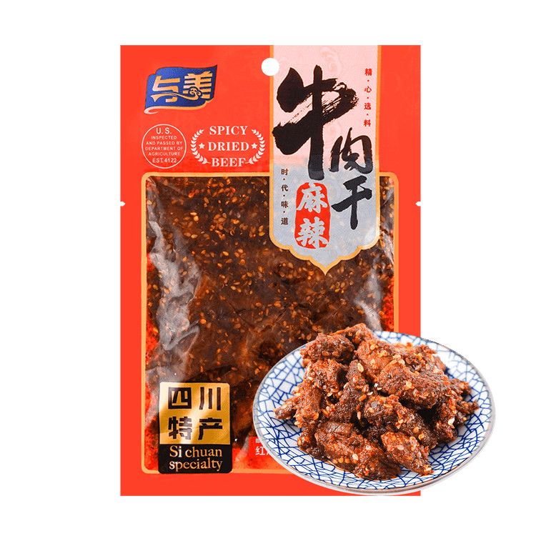 Spicy Sichuan Chili Oil Beef Jerky, 3.52oz