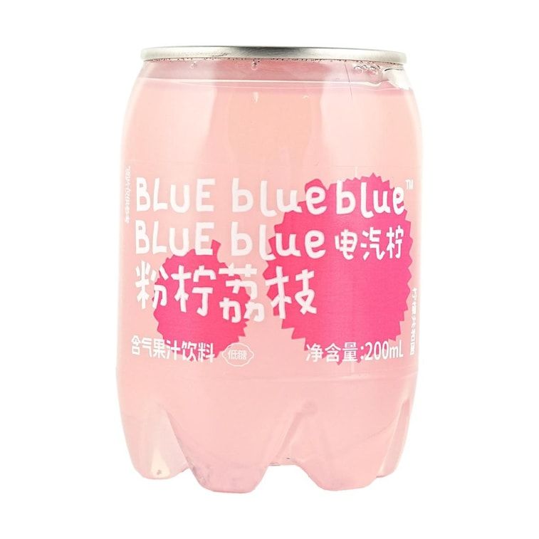 Mini Fruit Juice Sparkling Water, Pink Lemon &amp; Lychee Flavor, 6.76 fl oz