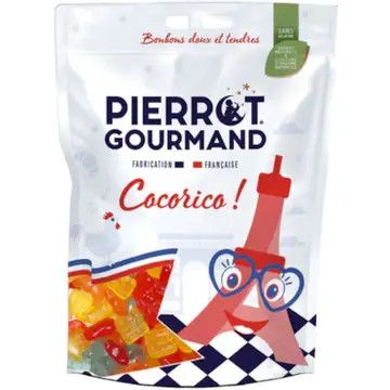 Pierrot Gourmand · Cocorico gummy candies, doypack