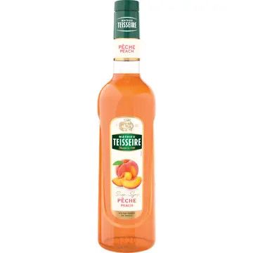 Teisseire Peach syrup glass 700 mL