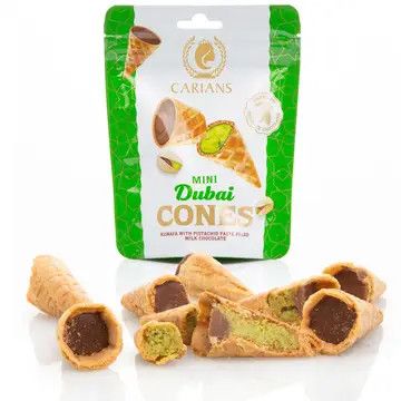 Dubai Chocolate Bite Size Mini Cones