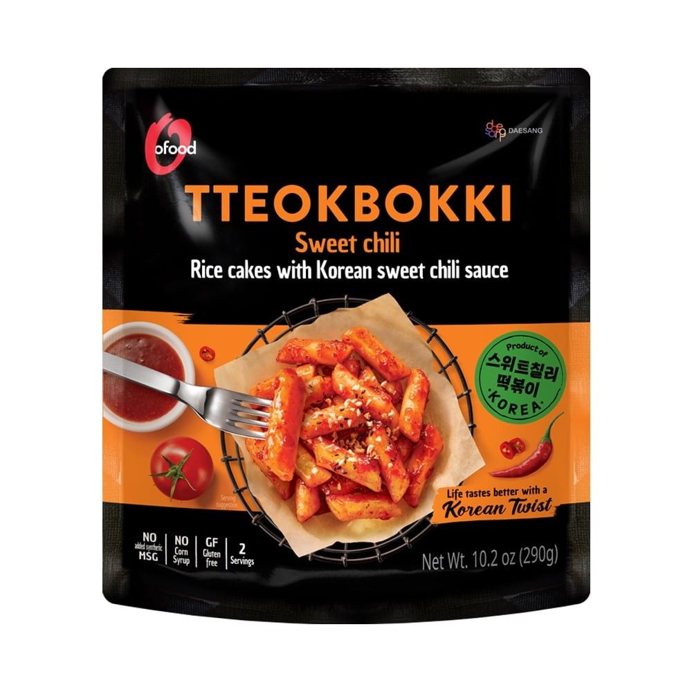 Sweet Chili Tteokbokki Rice Cakes with Korean Sweet Chili Sauce 10.2 oz