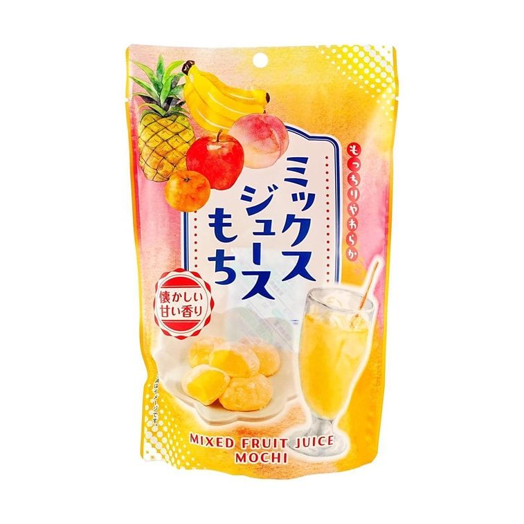 Mix Juice Mochi, Rice Cake, Stand Pack, 4.23 oz (Japanese Desserts)
