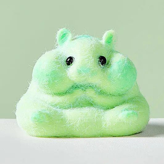 Squeezesquad Taba Deluxe Premium Silicone Squishy Fidget Toy - Green Hamster