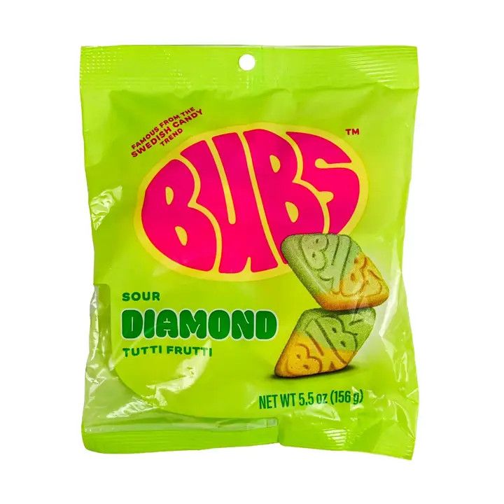 Bubs Tutti Frutti Sour Swedish Gummy 156g (Sweden)