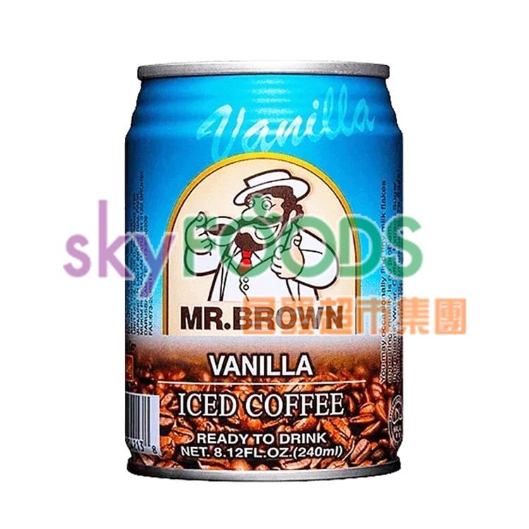MR BROWN Coffee Vanilla Flavor, 8.1 fl oz