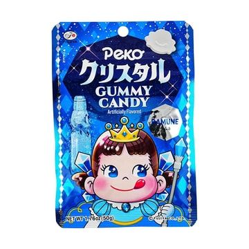 Peko Chan Jelly Gummy Candy,Crystal Ramune Soda Flavor,1.76 oz
