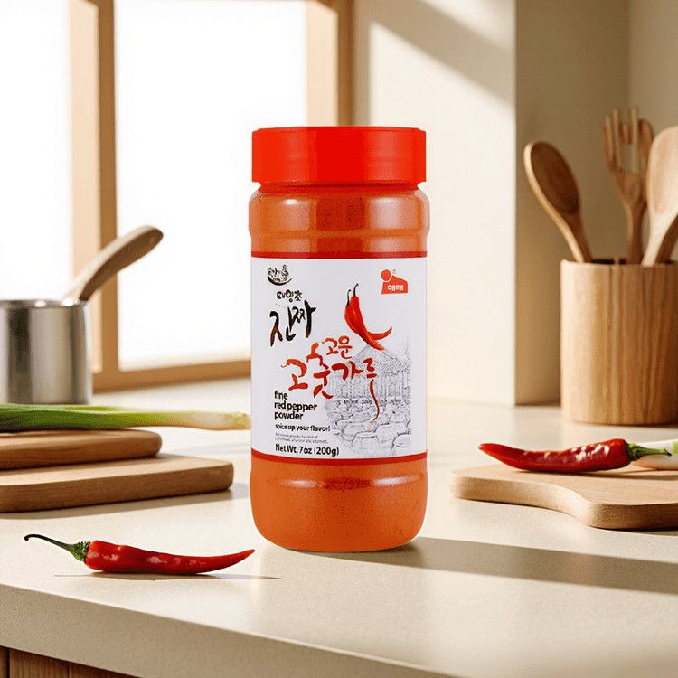 Fine Red Pepper Powder- Gochugaru, Hot Chili Pepper Powder, 7 oz