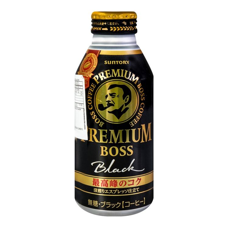 BOSS Premium Black Coffee,13.18 fl oz