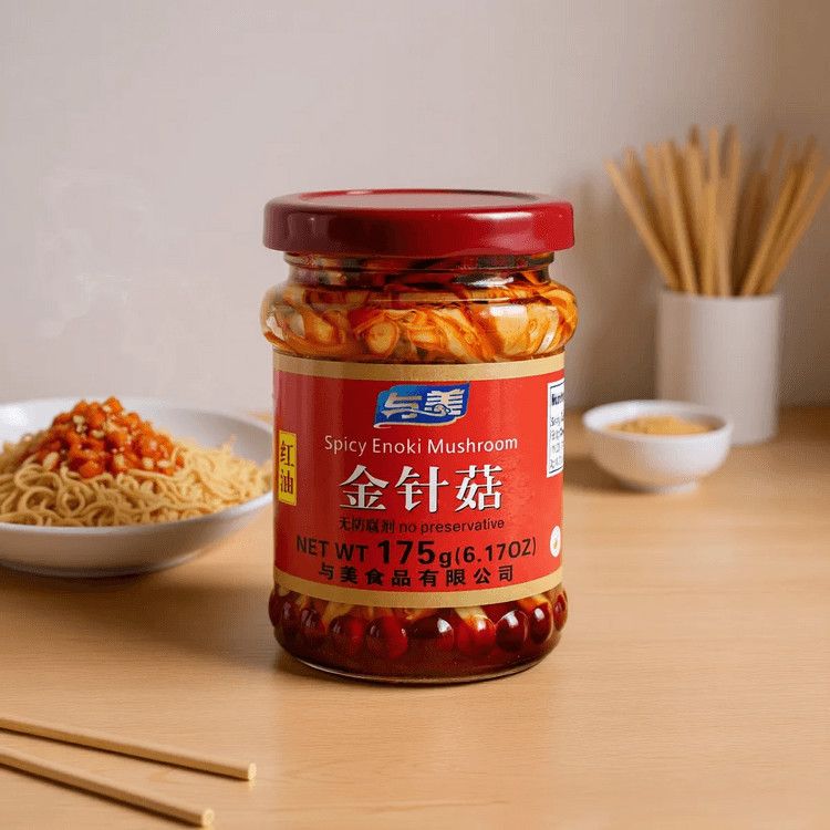 Superb Fresh Instant Enoki Mushroom 20g - Sesame Sauce Flavor Crispy Appetizer Snack Light &amp; Refreshing Multi-Purpose Side Dish