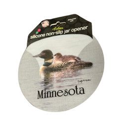 Jar Opener, Minnesota Loon &amp; Baby | Andrea's Silicone Trivets