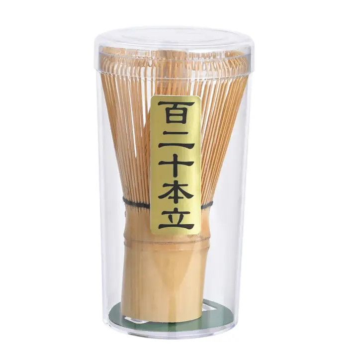 Matcha Whisk Chasen 4"H 120 Prong White Bamboo Whisk (1/100)