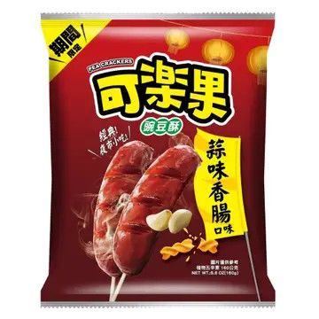 L.H. Koloko Pea Cracker - Garlic Sausage 160g (Taiwan)