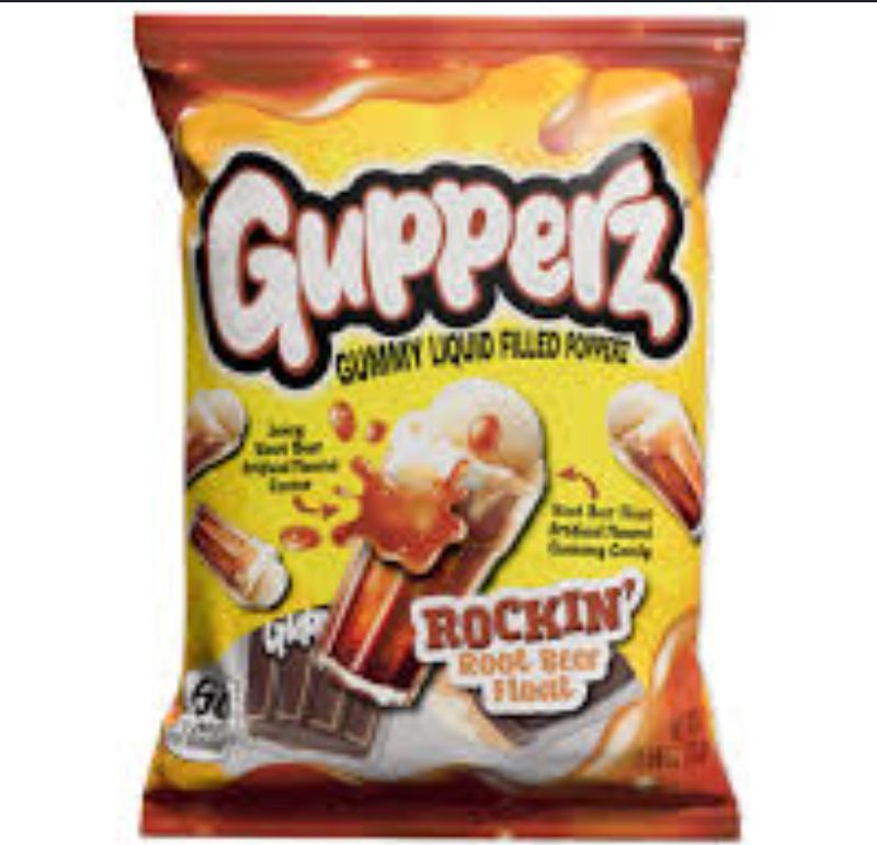 Gupperz Rockin Root Beer Float, Liquid Filled Gummy | Grandpa Joe's Candy Shop