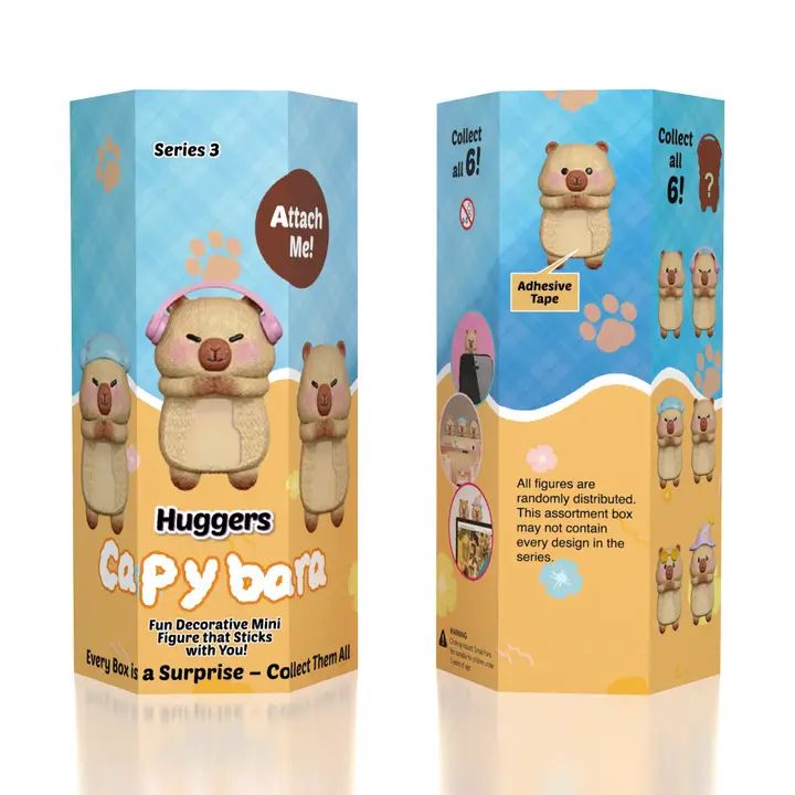 Capybara Huggers: The Phone Hugging Animals Series 3 Collectable Figurine Blind Bag (1pc)