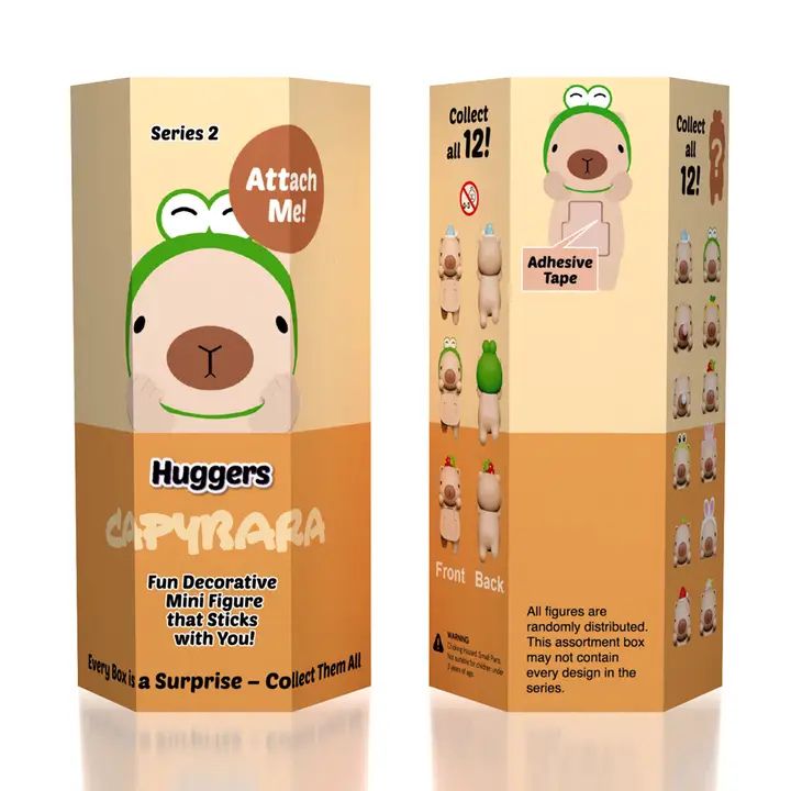 Capybara Huggers: The Phone Hugging Animals Collectable Figurine Blind Bag (1pc)