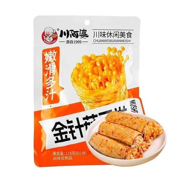 Enoki Mushroom Tofu Roll 4.16 oz | Yami