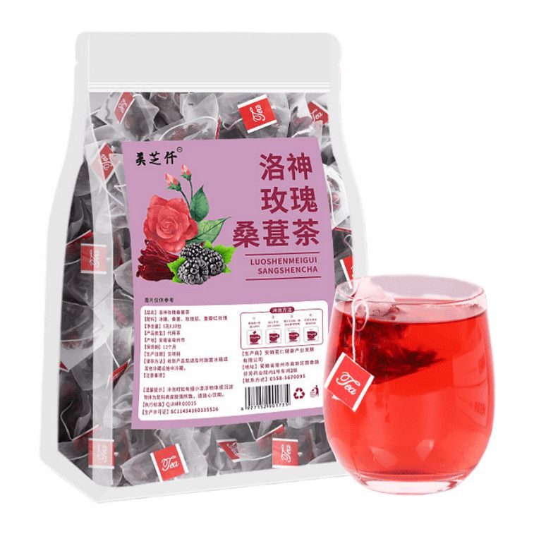 Mulberry, Rose, and Roselle Tea 25 Sachets | Yami