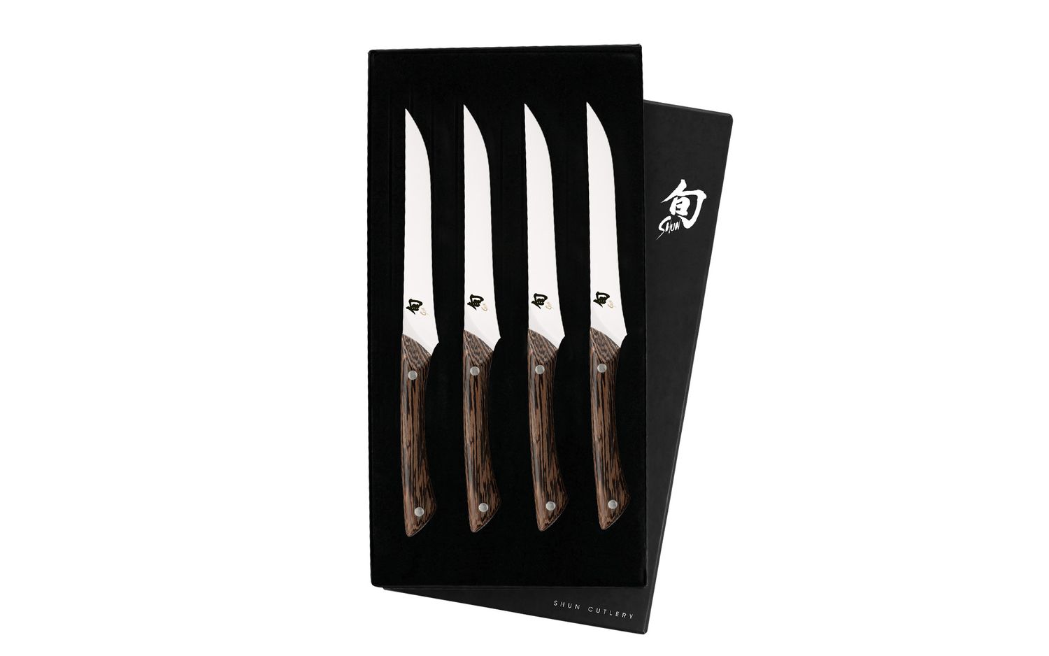 Shima Natural 4pc. Steak Set: Four, 5" steak knives in a boxed set.