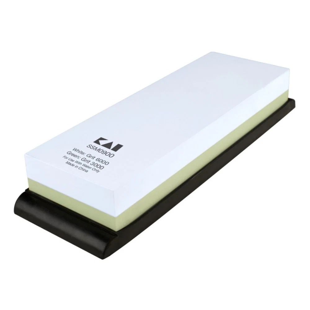 Combination Whetstone w/ Rubber Base: 3000/6000 Grit