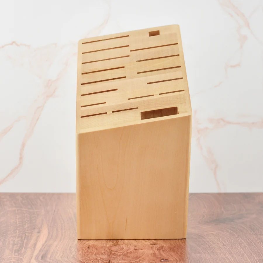 Angled Block: 17-Slot Birch
