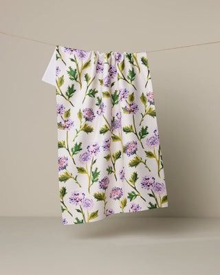 Blooming Thistle Tea Towel | Geometry