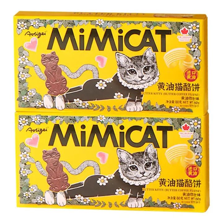 MiMiCAT Butter &amp; Cheese Cookies 80g (China)