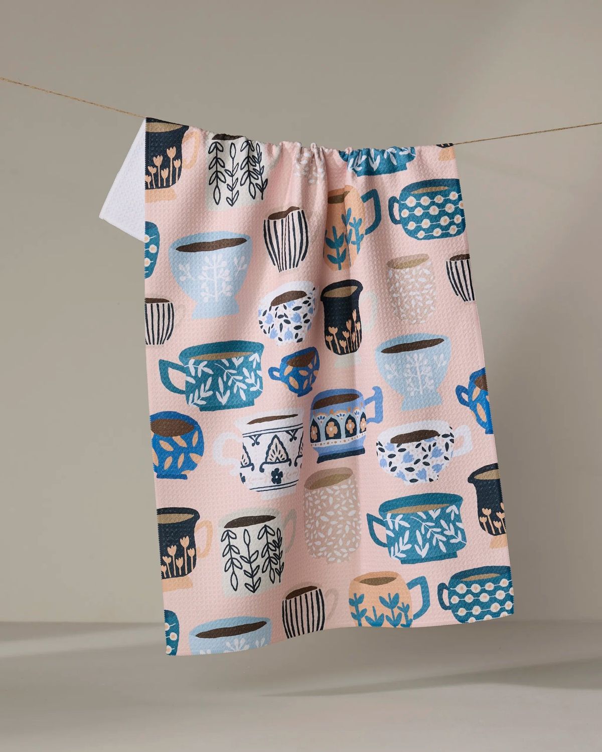 Les Tasses Tea Towel | Geometry
