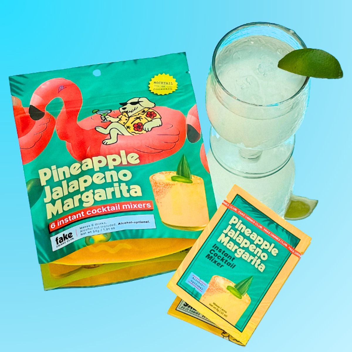 Non-Alcoholic Drink Mixers - Pineapple Jalapeño Margarita | Fake Drinks Club