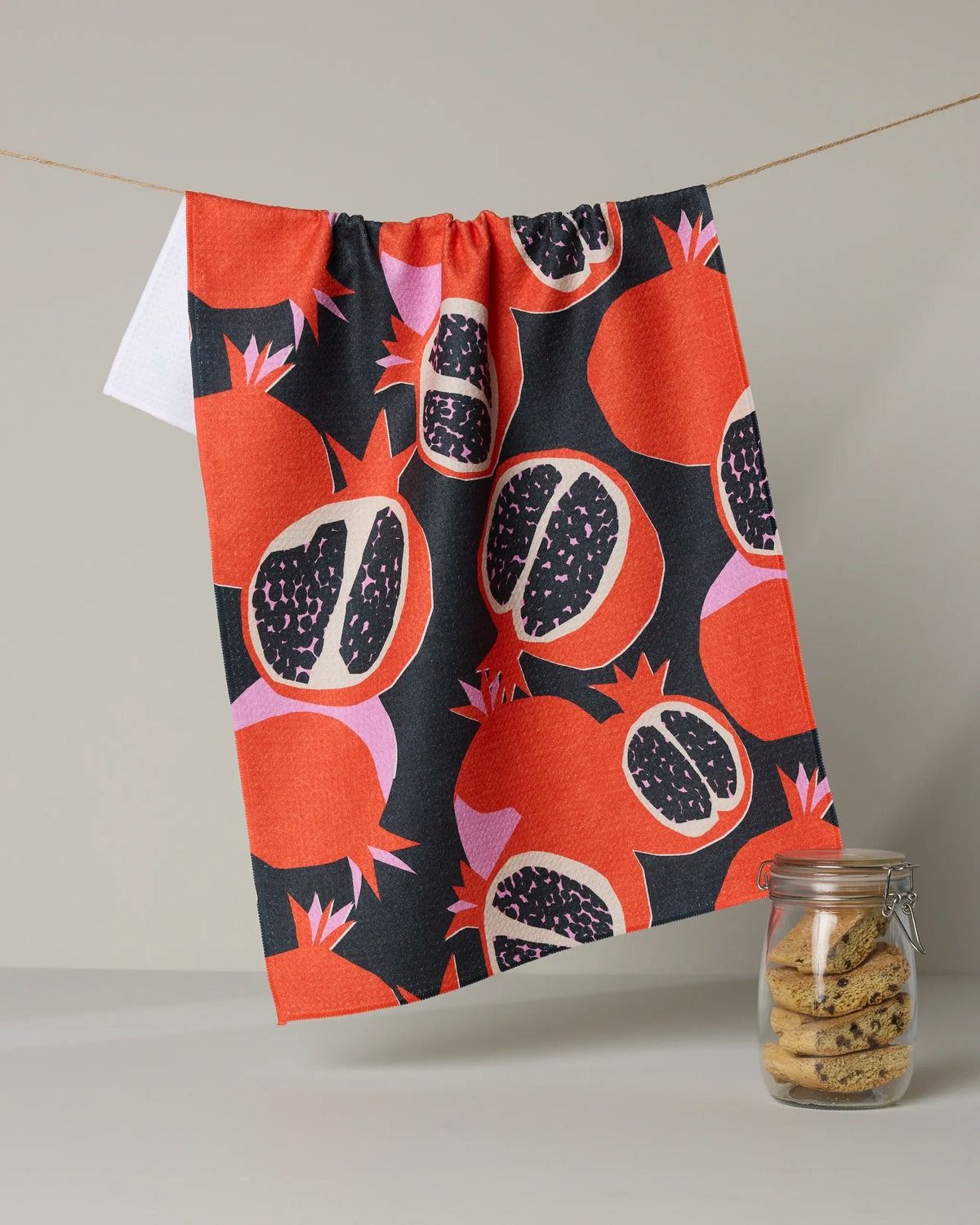 Graphic Pomegranates Tea Towel | Geometry