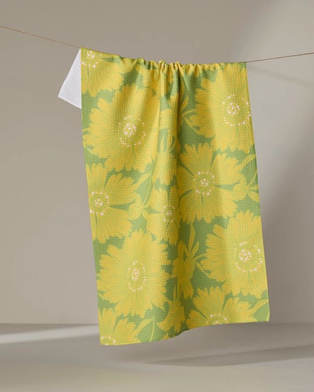 Frosted Flora Tea Towel | Geometry