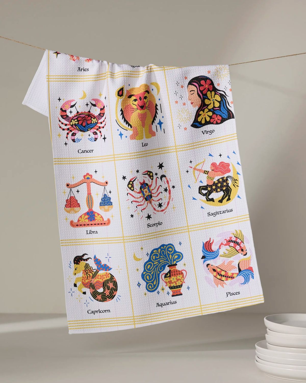 Cosmic Harmony Tea Towel | Geometry