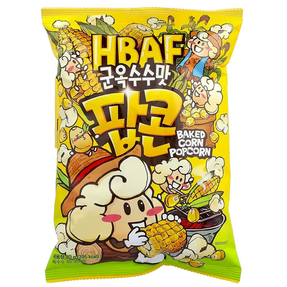 HBAF Sweet Corn Popcorn 80g (Korea) | Global Bite