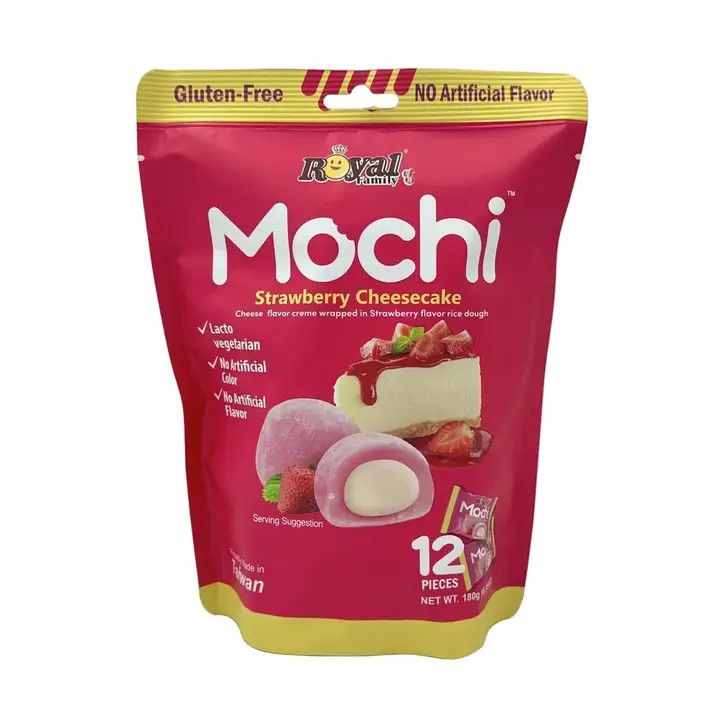 Royal Family Strawberry Cheese Cake Mochi 180g (Taiwan)