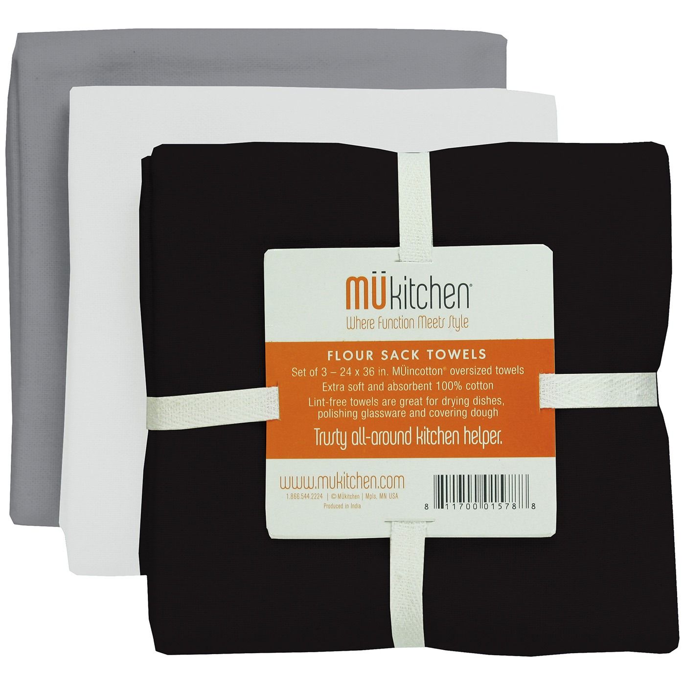 Flour Sack Dish Towel Set/3 - Chalkboard | MU Kitchen