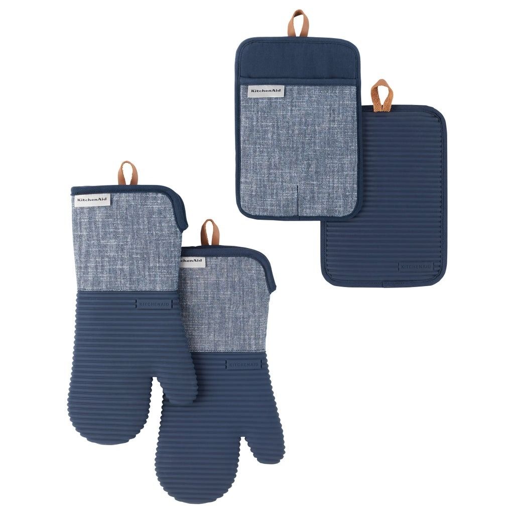 Chambray Mini Mitt - Cedar Ash | MU Kitchen
