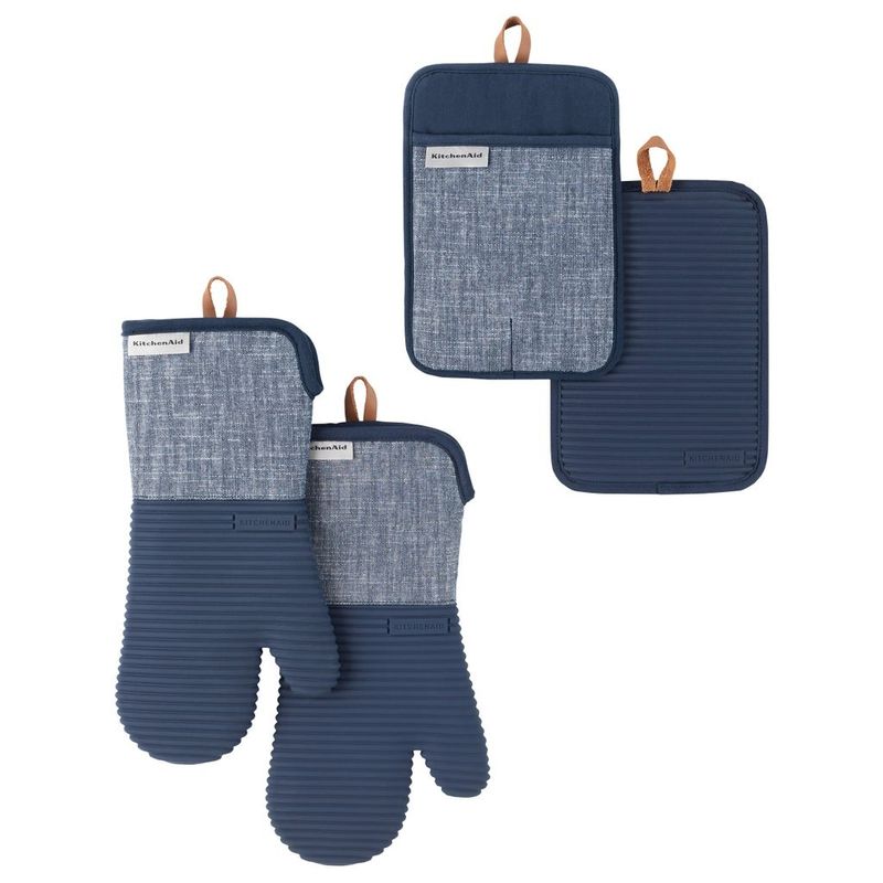 Chambray Mini Mitt - Cedar Ash | MU Kitchen