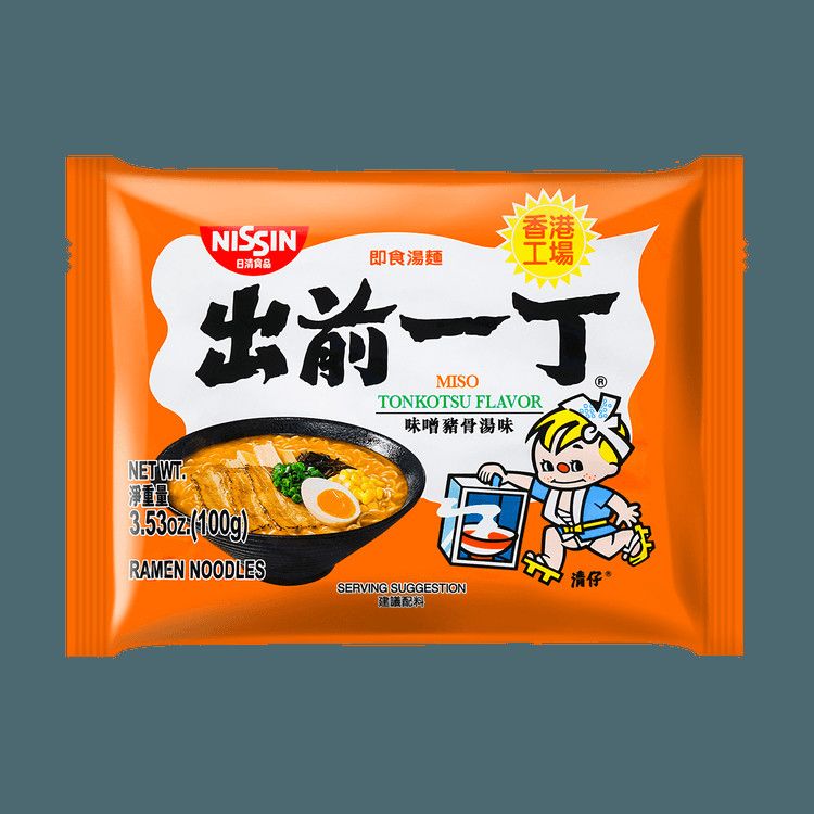 Demae Iccho Miso Tonkotsu Ramen - Instant Noodles, 3.52 oz