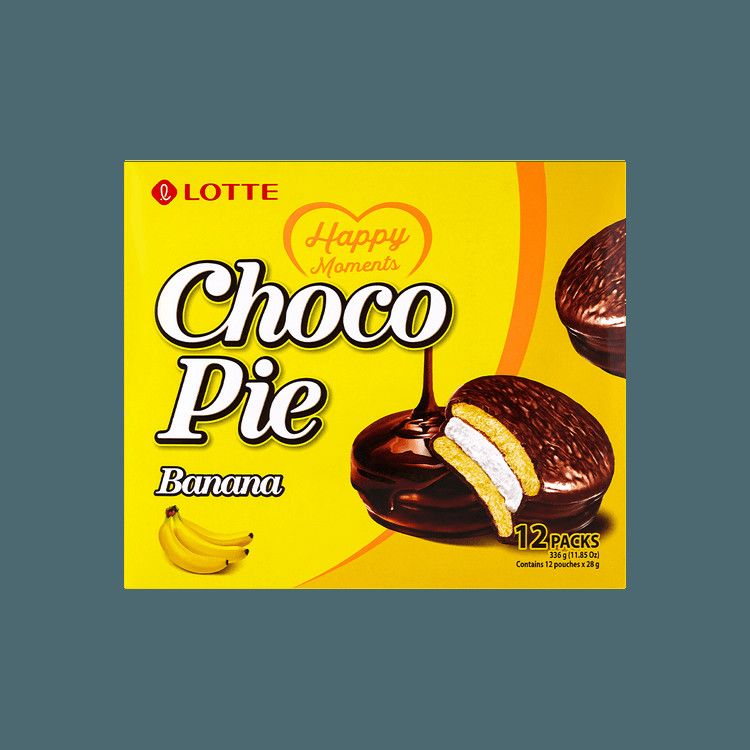 Choco Pie Banana 12pck, 11.85 oz