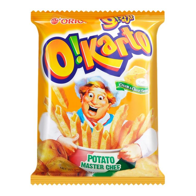 O!Karto Potato Chips Cream &amp; Cheese Flavor, 1.76 oz
