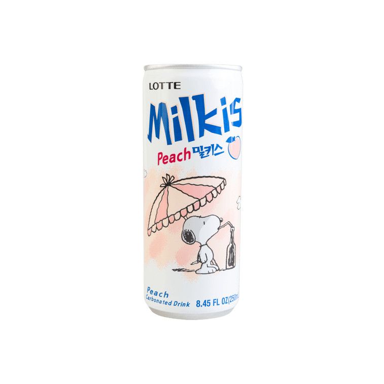 Milkis Peach Soda - Carbonated Peach-Flavored Drink, 8.45 fl oz