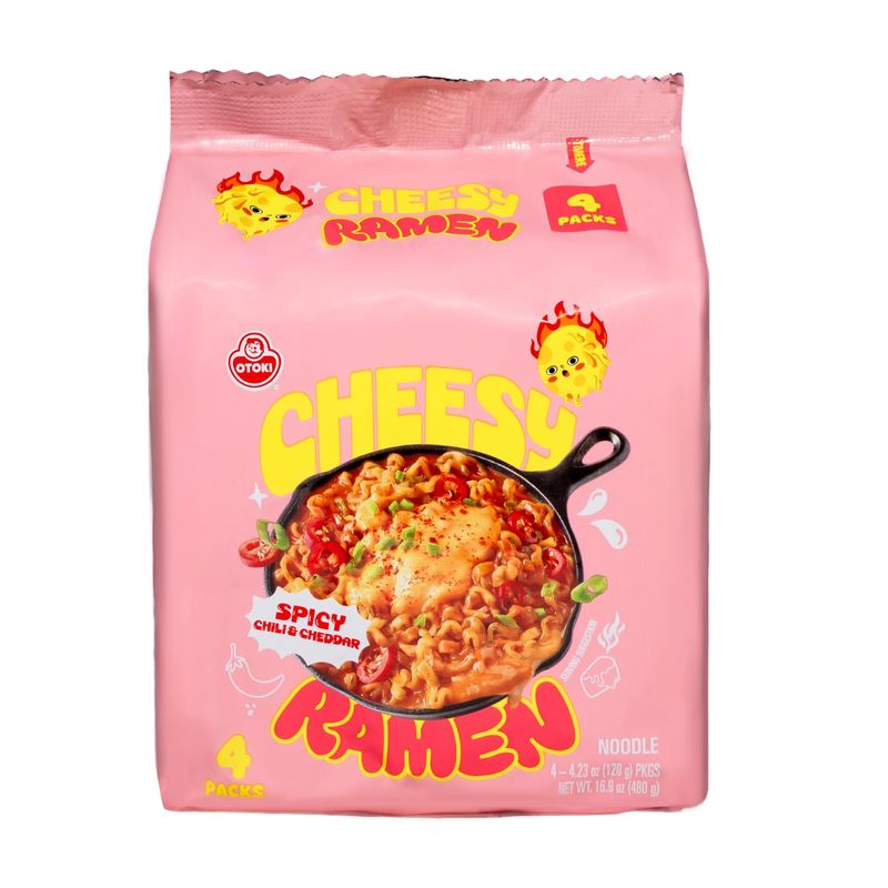 Cheesy Ramen, Spicy Chili &amp; Cheddar Flavor, 4.23 oz