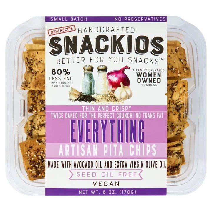 Snackios Everything Pita Chips